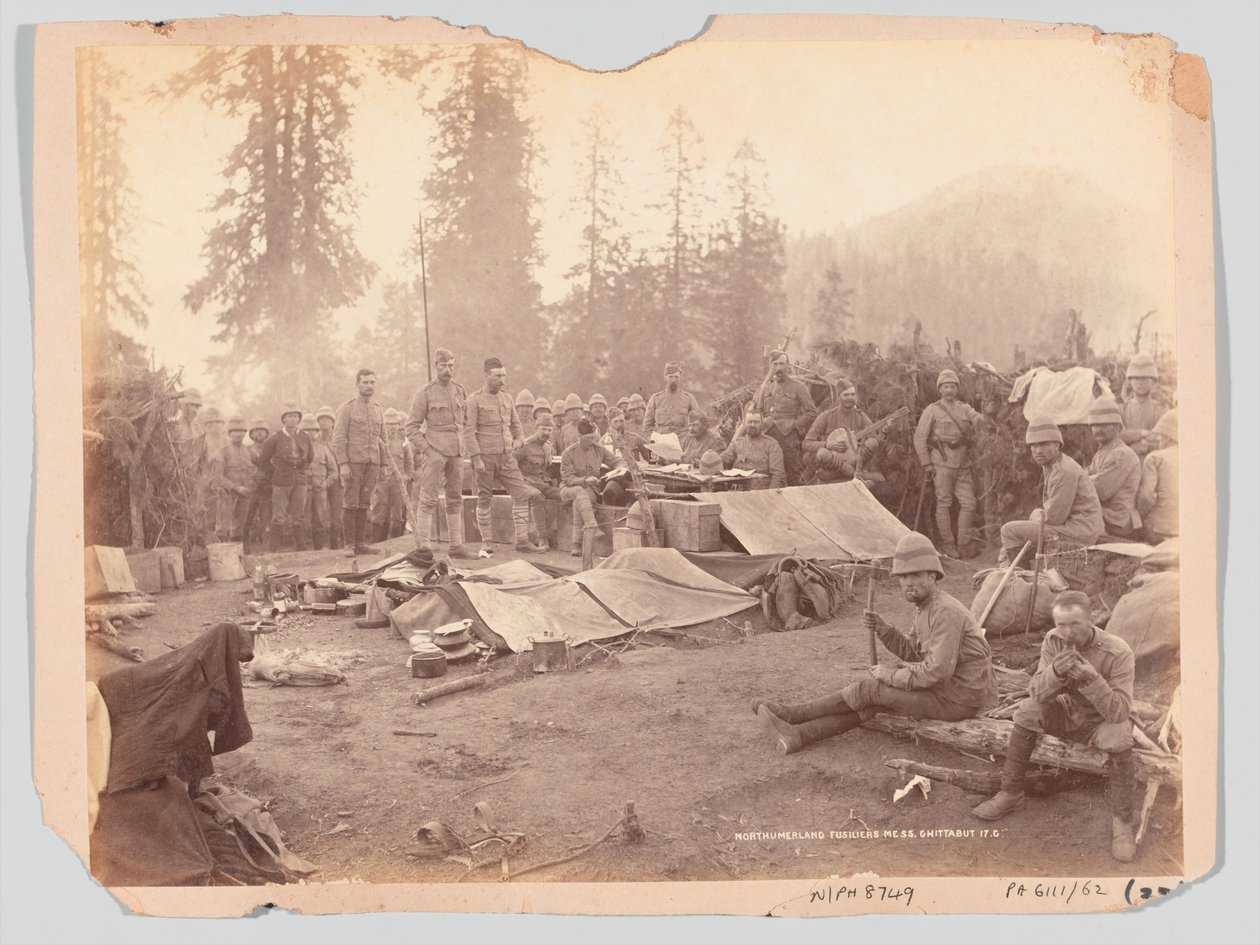 فوضى Northumberland Fusiliers خلال بعثة الجبل الأسود ، 1888 بواسطة غير معروف