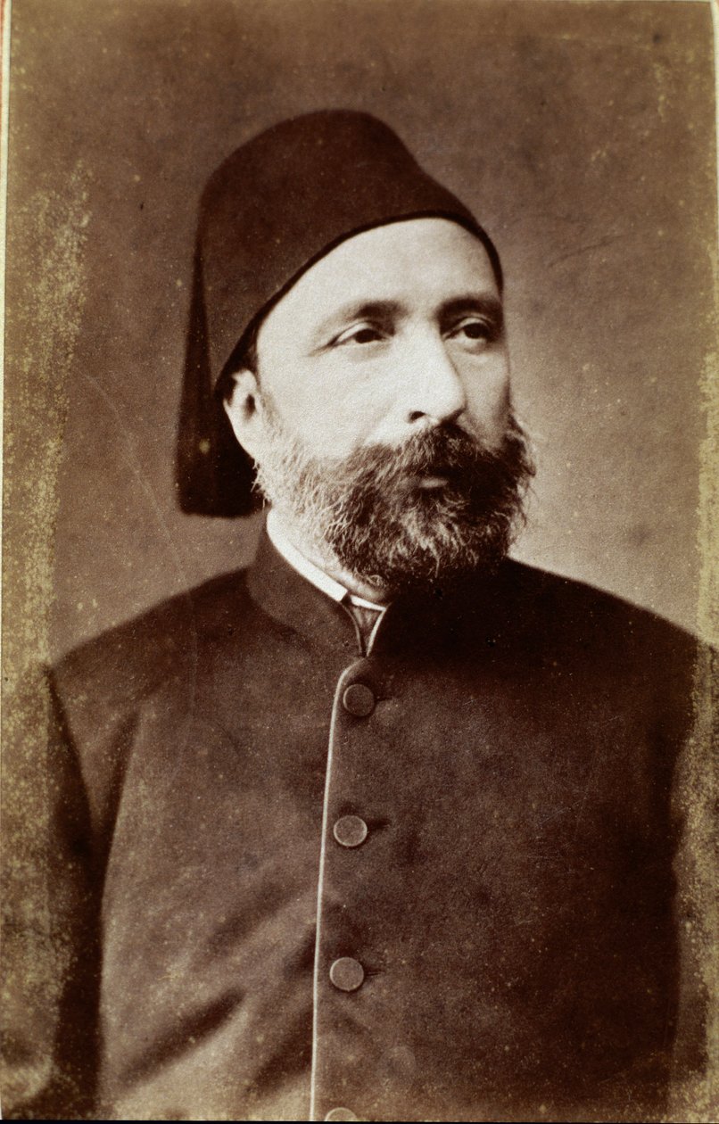 الإمبراطورية العثمانية: "صورة لأحمد ميتات باشا (أو أحمد مدحت باشا) (1822-1883) رجل دولة مصلح تركي" تصوير أنقرة ، الجمعية التاريخية التركية. ديك رومى بواسطة مصور غير معروف