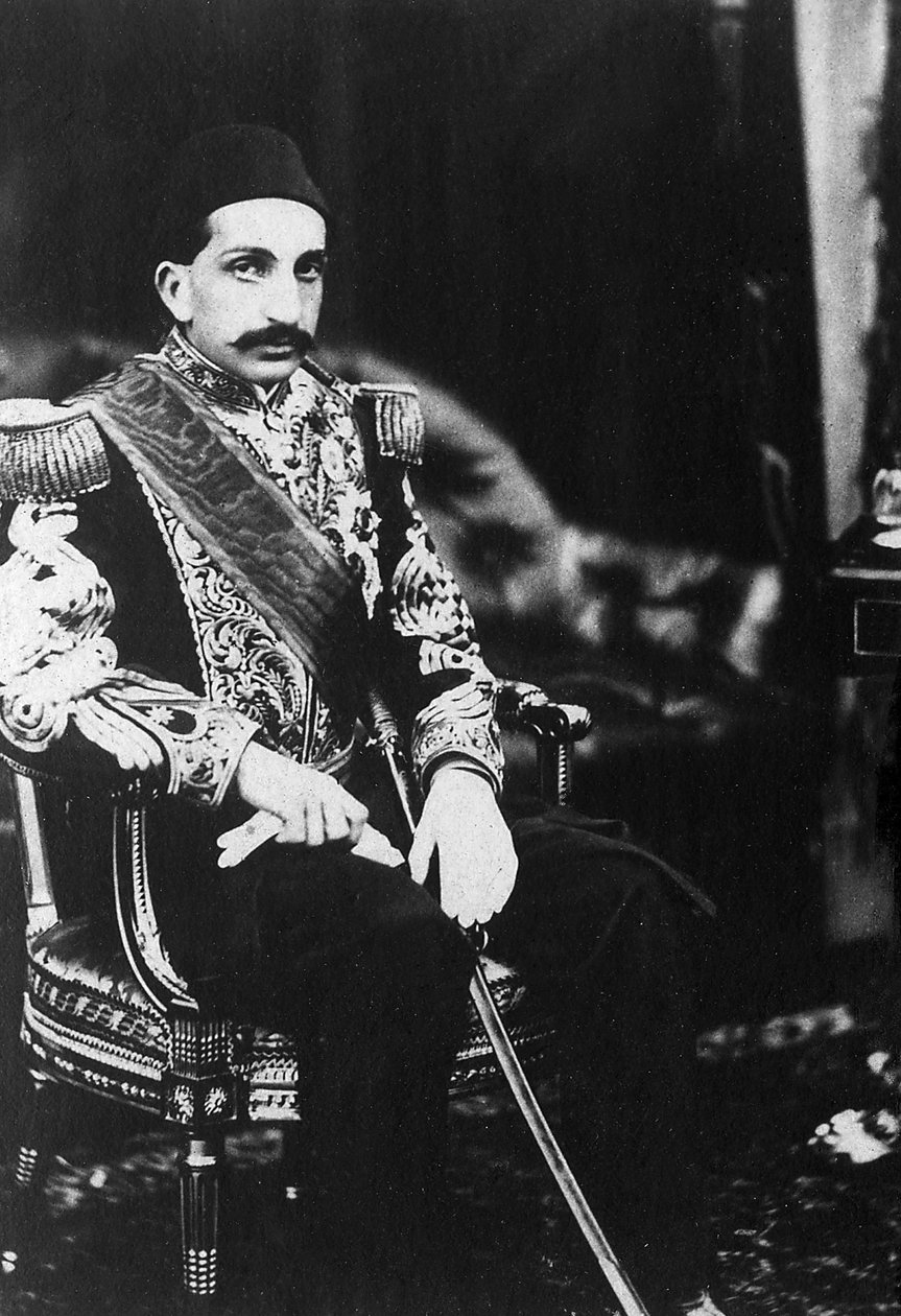 Portrait of Abdulhamid II (Abd ul Hamid, Abd-ul-Hamid, Abdulhemit, Abdul Hamid, Abd al-Hamid, Abd al-Hamid, Abd al-Hamid) (1842-1918), Sultan of the Ottoman Empire. بواسطة مصور غير معروف