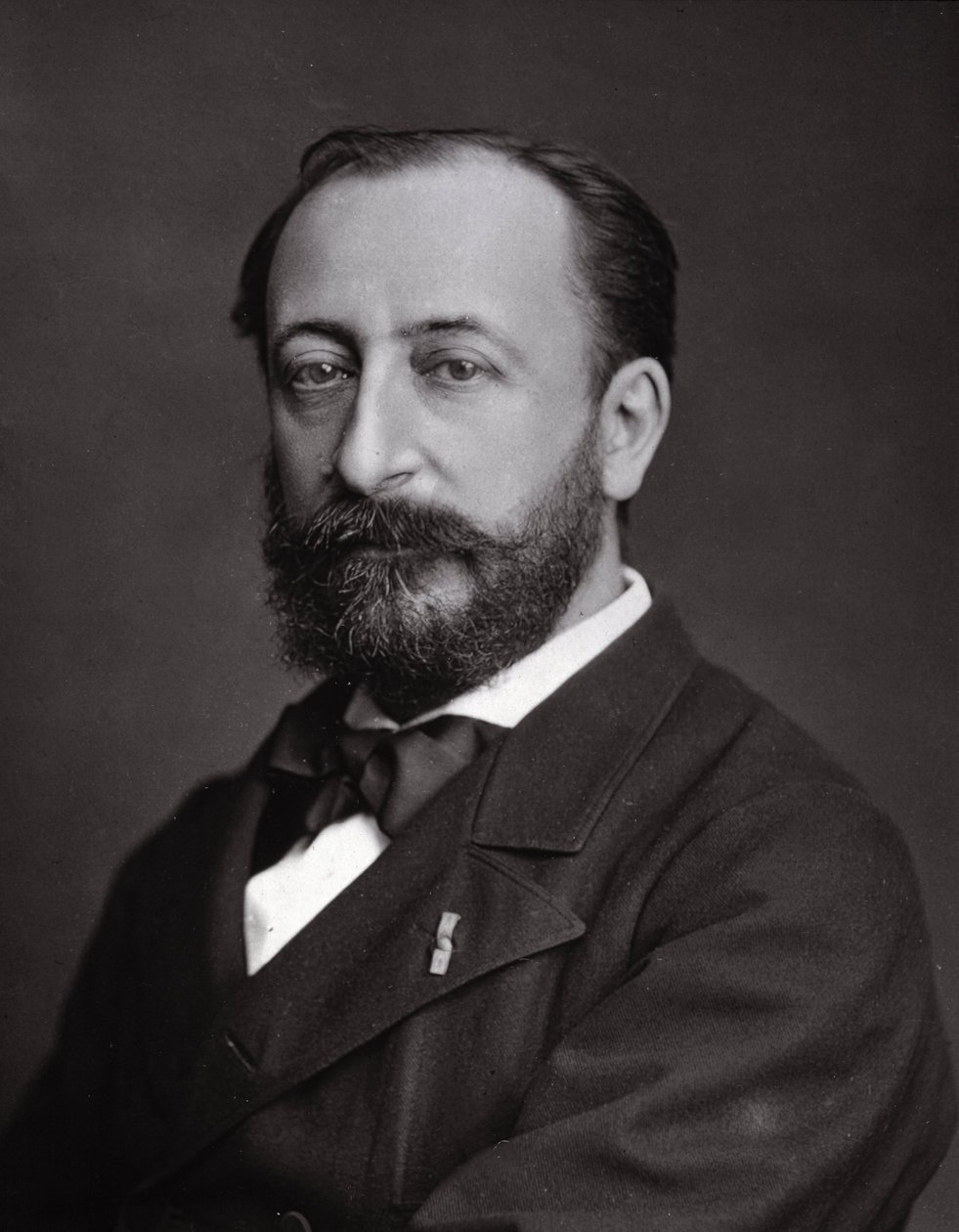 صورة لكاميل سانت ساينز (سانت ساينز) (1835-1921) ، ملحن فرنسي. بواسطة مصور غير معروف