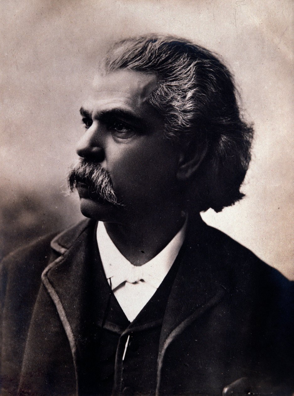 صورة لكارلوس أندريا غوميز (غوميز) (1836-1896) صورة الملحن البرازيلي. القرن ال 19. بولونيا ، متحف المتحف المدني بواسطة مصور غير معروف