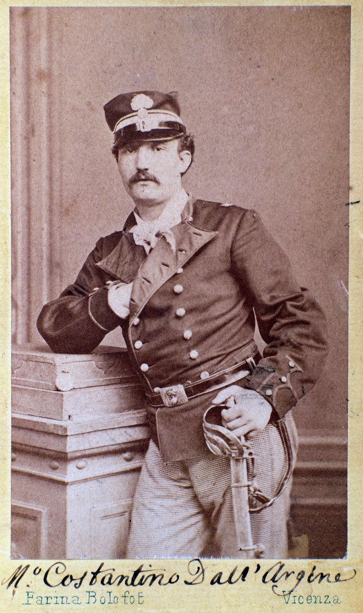 صورة لكوستانينو ديلارجيني (1842-1877) صورة الملحن الإيطالي. القرن ال 19. بولونيا ، متحف ببليوغرافي مدني بواسطة مصور غير معروف