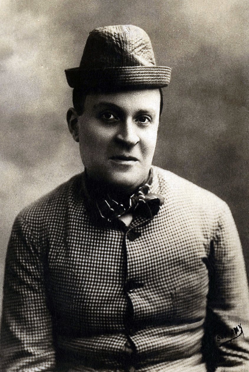 صورة لدانيم (1869-1935) ، المغني الفرنسي ونجم قاعة الموسيقى. بواسطة مصور غير معروف