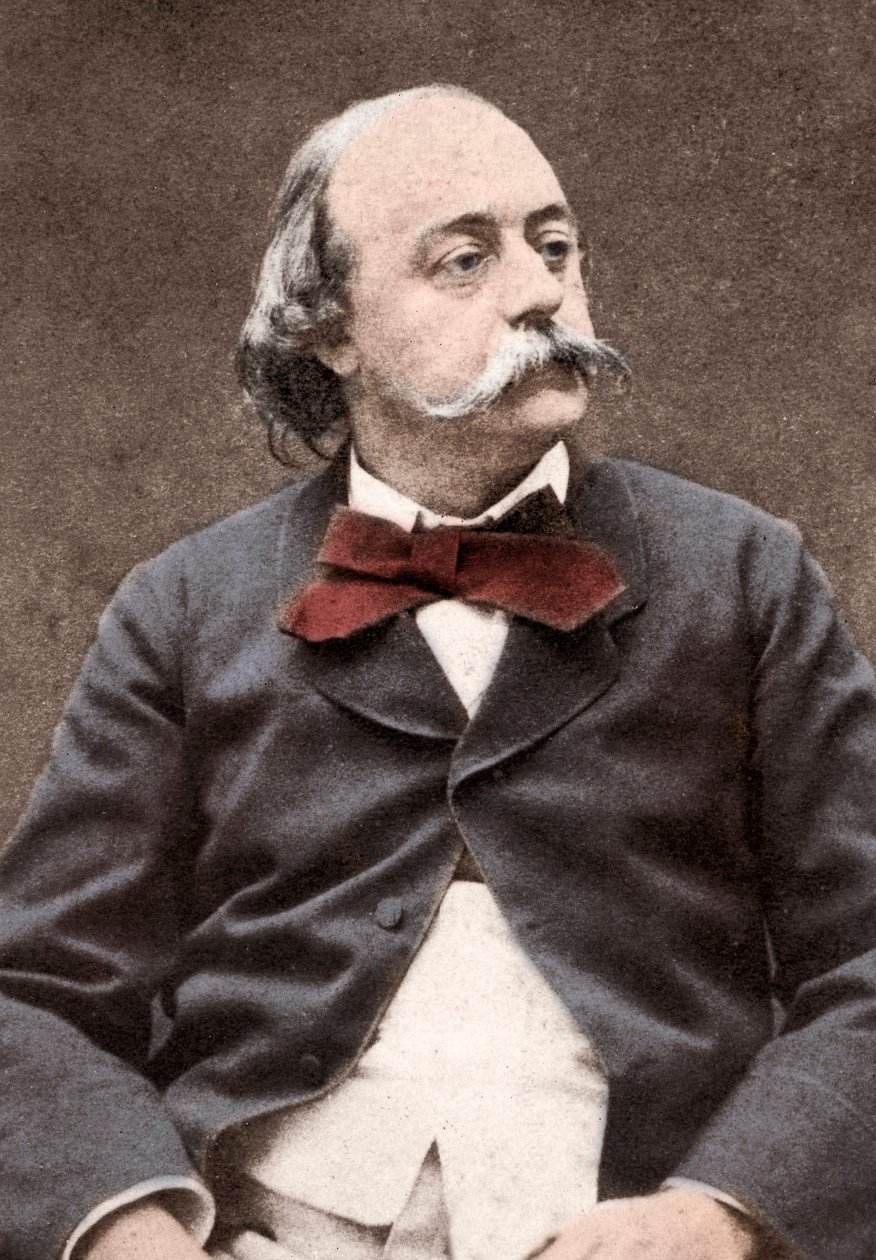 صورة للكاتب الإنجليزي غوستاف فلوبير (1821-1880) بواسطة مصور غير معروف