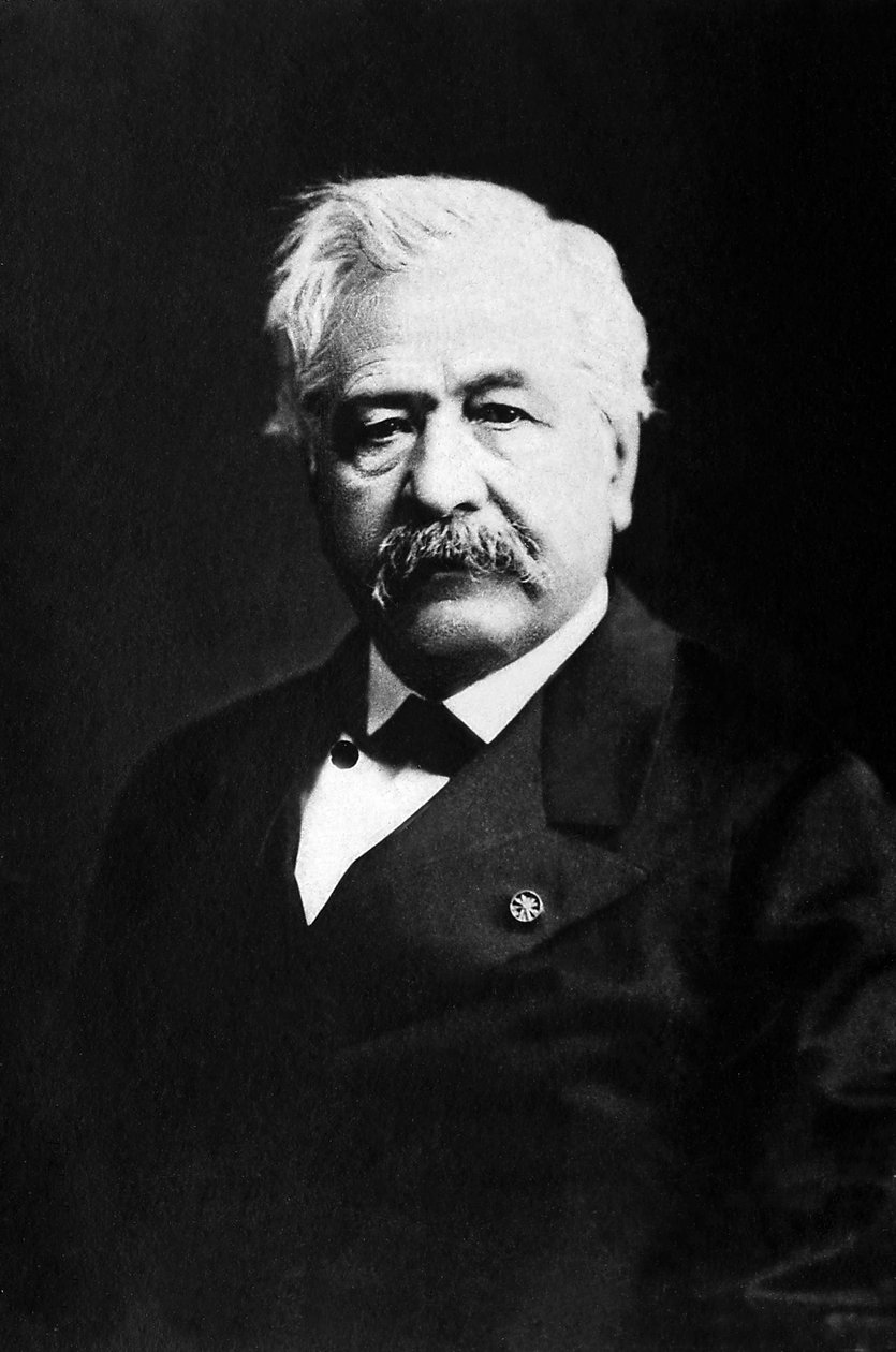 صورة لفرديناند دي ليسبس (1805-1894) ، دبلوماسي ورجل أعمال فرنسي. بواسطة مصور غير معروف