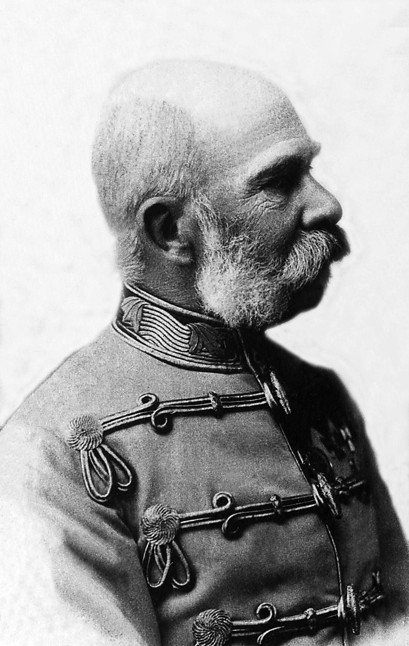 صورة لفرانسوا جوزيف (فرانسوا جوزيف) الأول من النمسا (1830-1916) ، إمبراطور النمسا من 1848 إلى 1916 ، ملك بوهيمي وملك المجر من 1867 إلى 1916. بواسطة مصور غير معروف