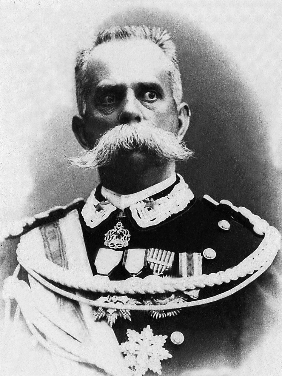 صورة لهومبرت الأول (1844-1900) ، ملك إيطاليا من 1878 إلى 1900 ، اغتيل على يد الأناركي بريشي. بواسطة مصور غير معروف