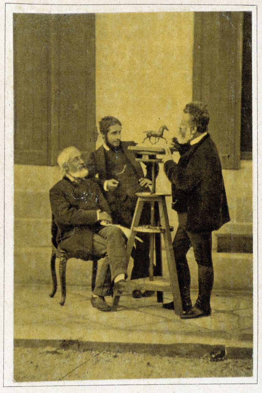 صورة لجان لويس ميسونييه عام 1880 ، رسام ورسام كاريكاتير فرنسي (1815-1891) بواسطة مصور غير معروف