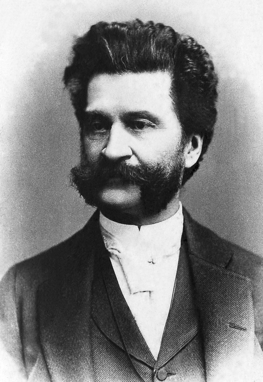 صورة يوهان شتراوس (1825-1899) ، الملحن النمساوي. بواسطة مصور غير معروف