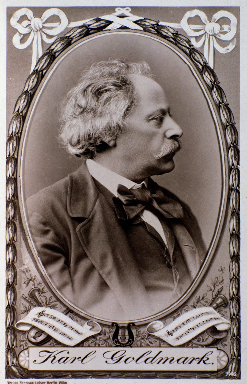 صورة لكارولي غولدمارك (أو كارل) (1830-1915) صورة الملحن المجري. القرن ال 19. بولونيا ، متحف سيفيكو بواسطة مصور غير معروف