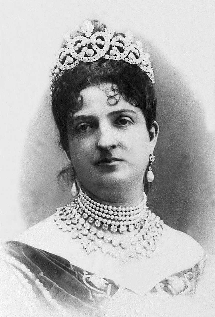 صورة لمارغريتا من جينات سافوي (1851-1926) ، ملكة إيطاليا (1878-1900) وزوجة ملك إيطاليا ، هامبرت الأول. بواسطة مصور غير معروف
