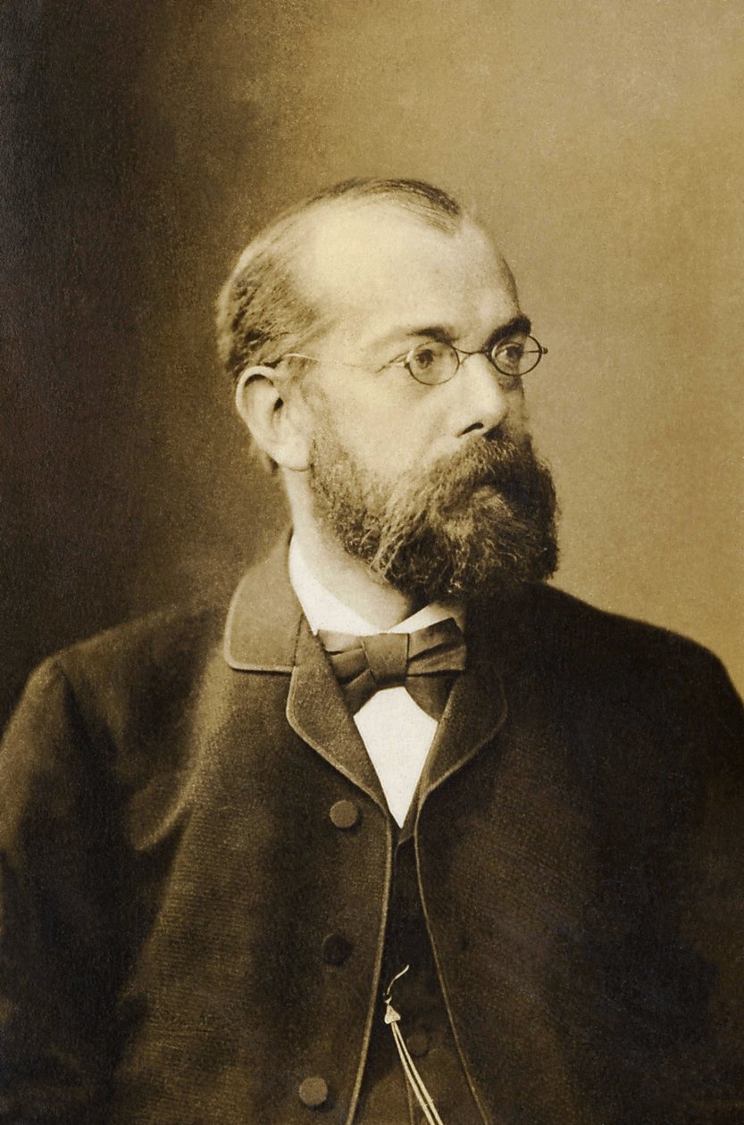 صورة لروبرت كوخ (1843-1910) ، طبيب ألماني ، حائز على جائزة نوبل. بواسطة مصور غير معروف