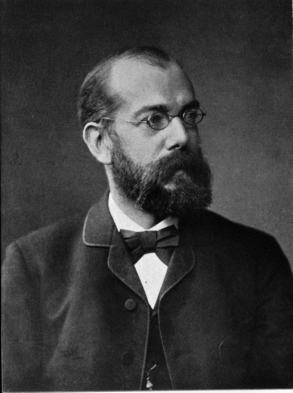 صورة للطبيب الألماني روبرت كوخ (1843-1910). بواسطة مصور غير معروف