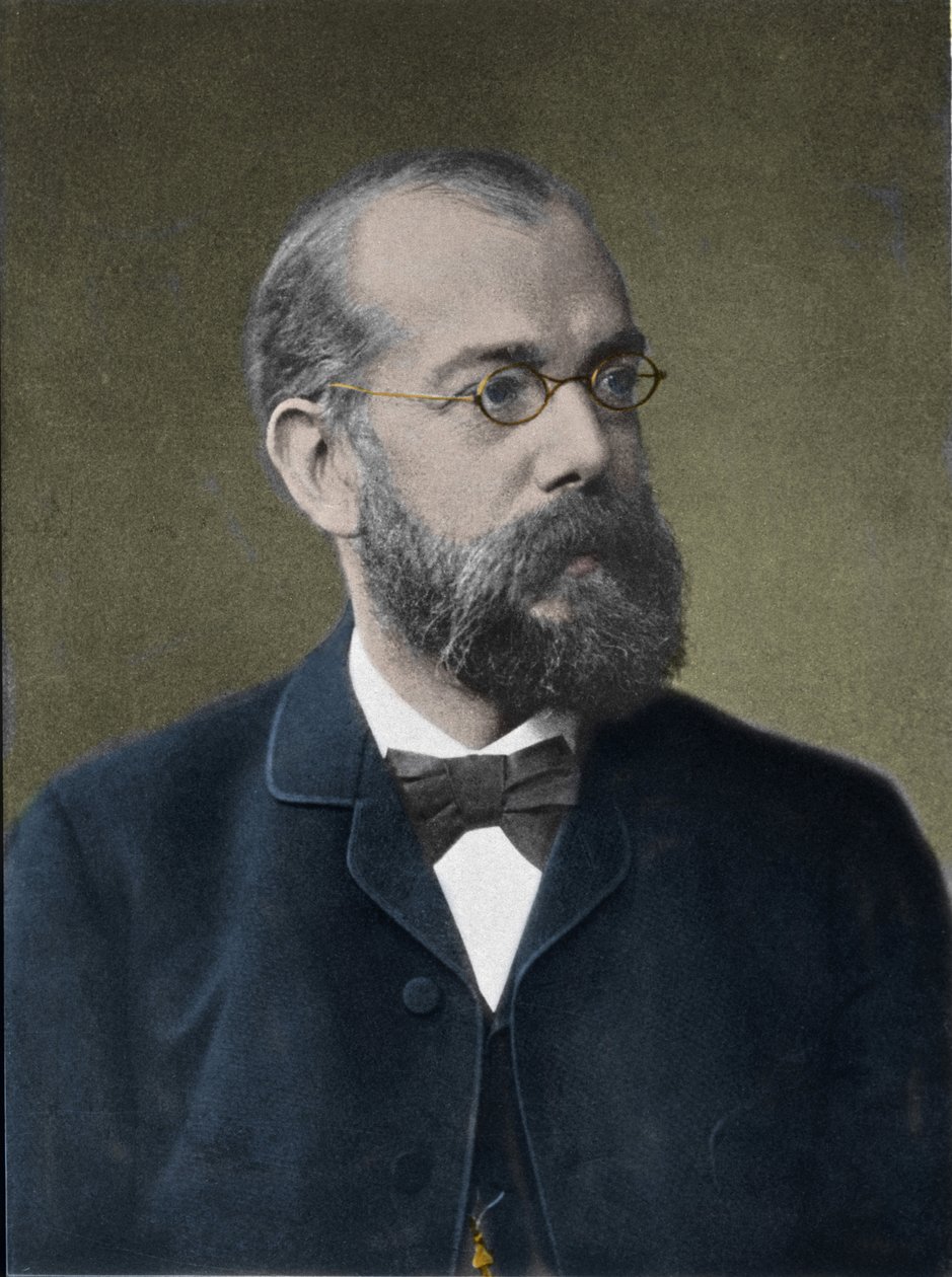 صورة للطبيب الألماني روبرت كوخ (1843-1910). بواسطة مصور غير معروف