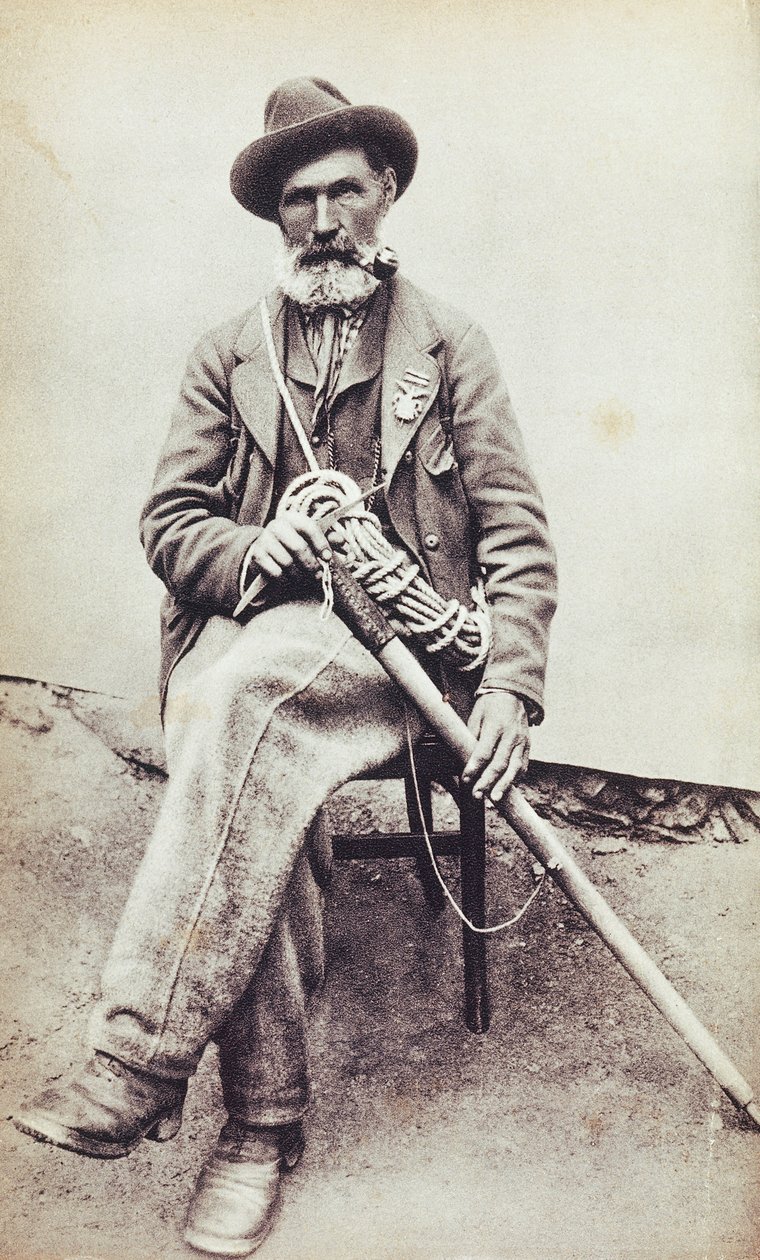 Portrait of the Italian mountaineer Jean-Antoine Carrel (Valtournenche بواسطة مصور غير معروف