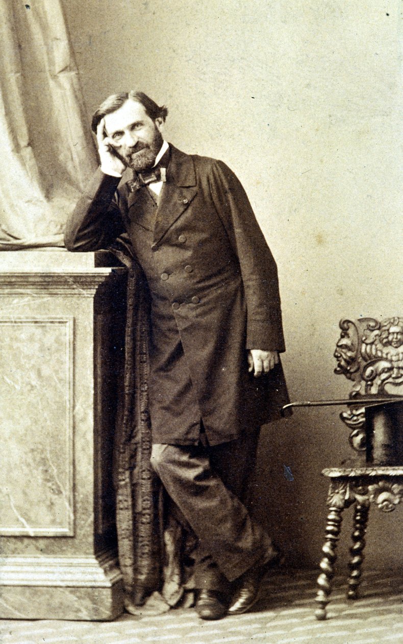 صورة للمؤلف جوزيبي فيردي (1813 - 1901). 1840. التصوير. بواسطة مصور غير معروف