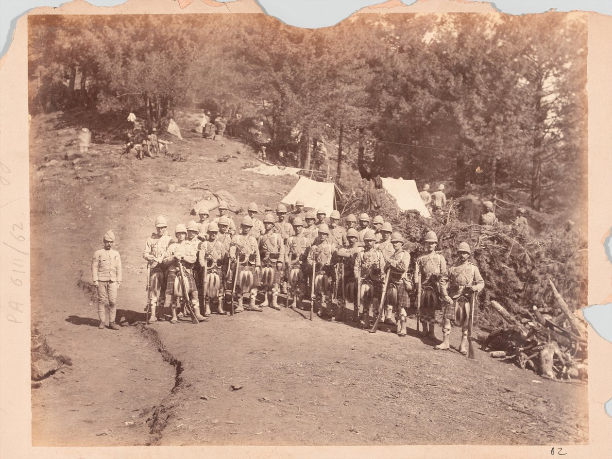Seaforth Highlanders (Ross-shire Buffs ، The Duke of Albany's) ، بلاك ماونتن إكسبيديشن بواسطة مصور غير معروف