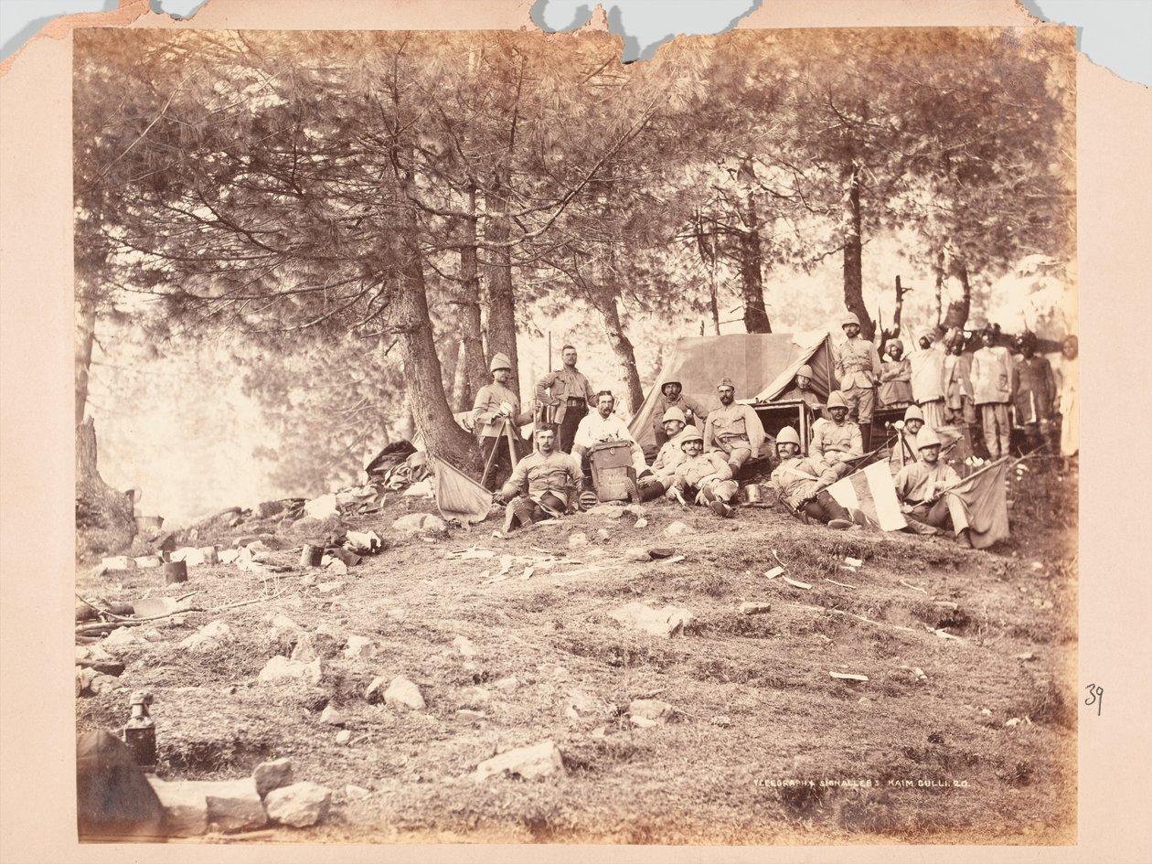 تلغراف وإشارات في Kaim Gulli ، بعثة الجبل الأسود ، 1888 بواسطة غير معروف