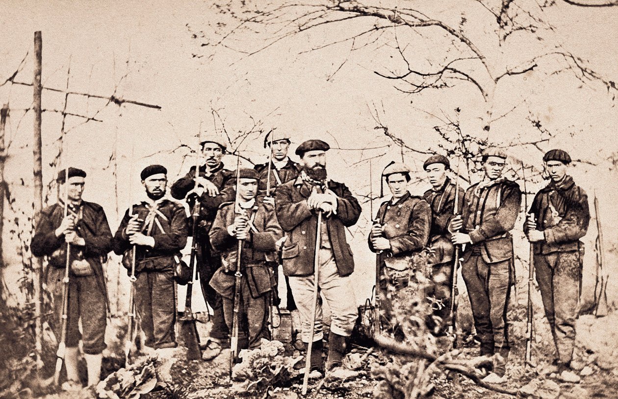 الحرب الكارلية الثالثة (1872-1876): علاج سانتا كروز وحارسه. تصوير إسبانيا ، سان سيباستيان ، متحف البلدية في سان تيلمو. بواسطة مصور غير معروف