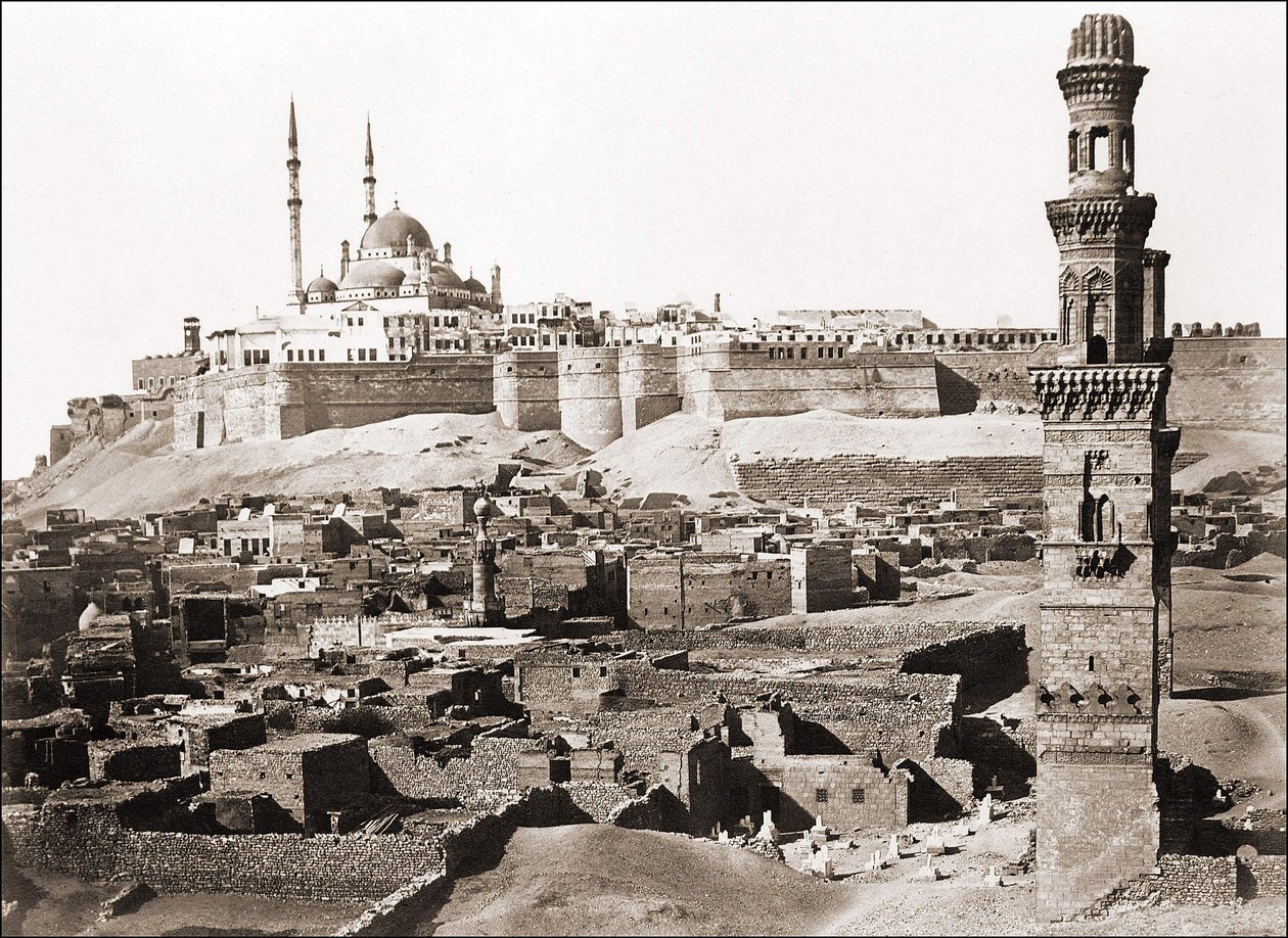 منظر للقاهرة ، صورة حوالي عام 1870. بواسطة مصور غير معروف