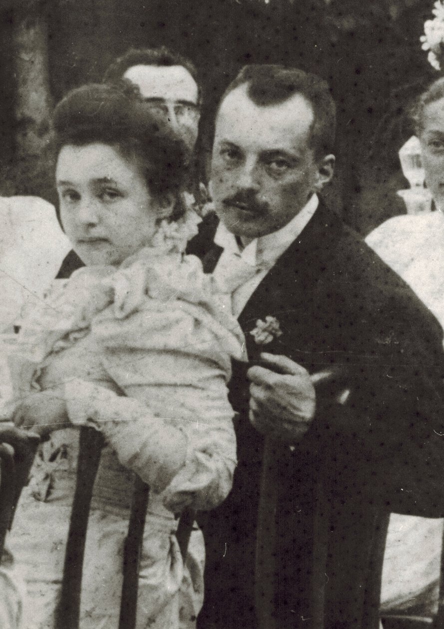 فلاديمير دميترييفيتش نابوكوف (1870-1922) وإيلينا إيفانوفنا روكافيشنيكوفا (1876-1939) ، مجهول. تصوير بواسطة مصور غير معروف