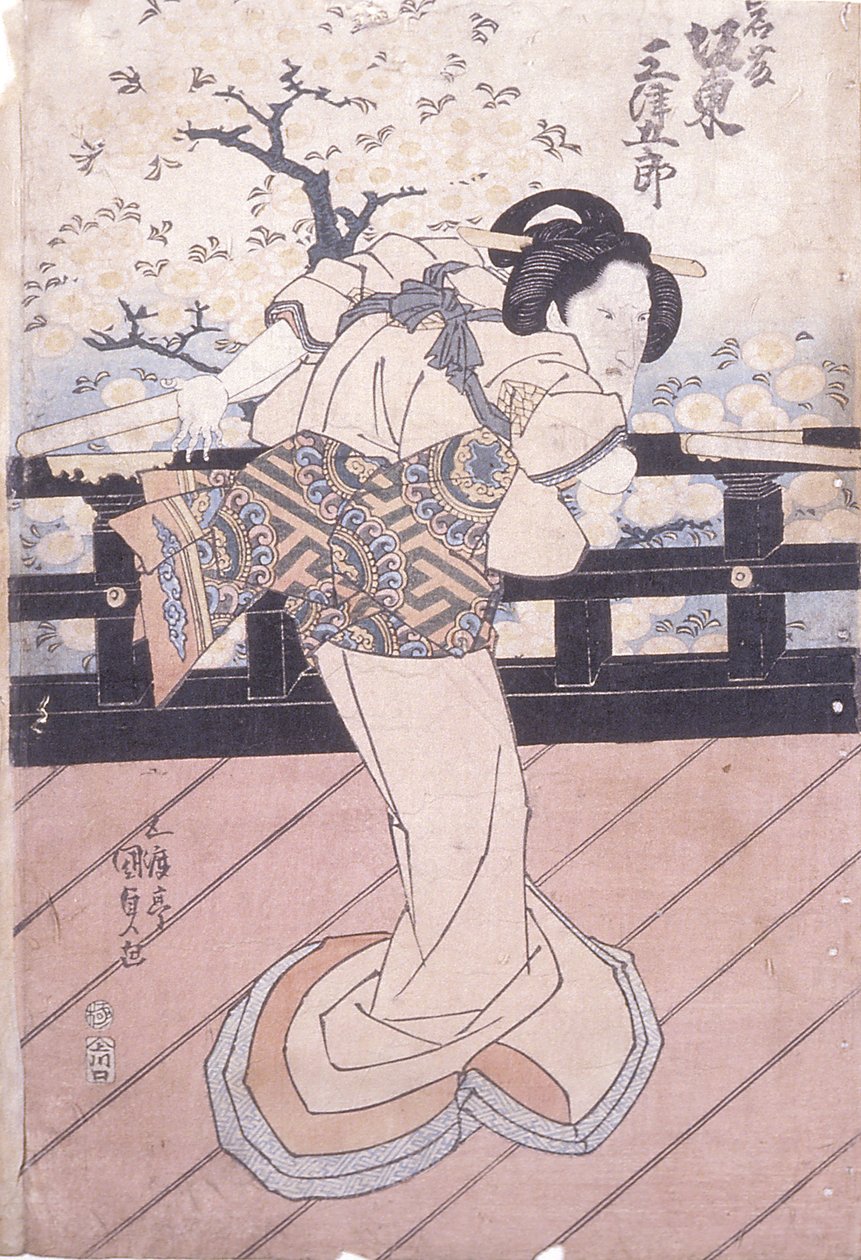 فرقة ميتسوكورو As Iwafuji بواسطة أوتاغاوا (1786-1865) كونيسادا