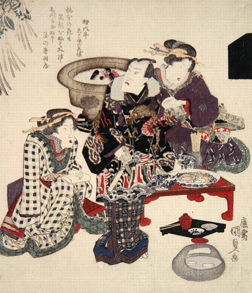 أوتاوايا (أونوي كيكوجورو) في أوميموتو ، حوالي عام 1825 (طباعة خشبية ملونة) بواسطة أوتاغاوا كونيسادا