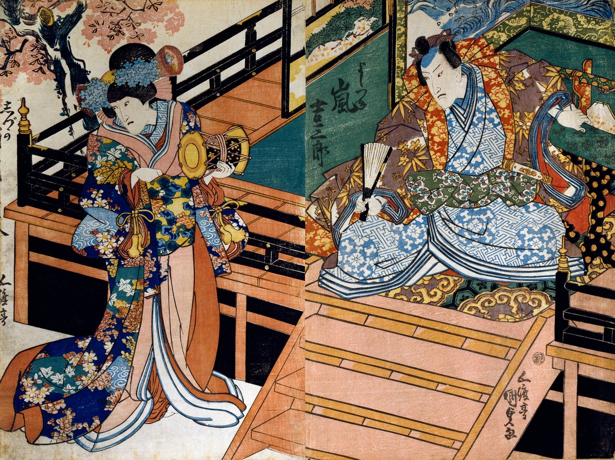 Shiki no Nagame Maru-ni-I no Toshi ، ممثل توشي ، مشهد من فور سيزونز بواسطة أوتاغاوا كونيسادا
