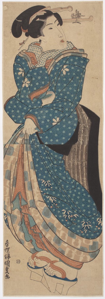 امرأة دائمة بواسطة أوتاغاوا (1786-1865) كونيسادا