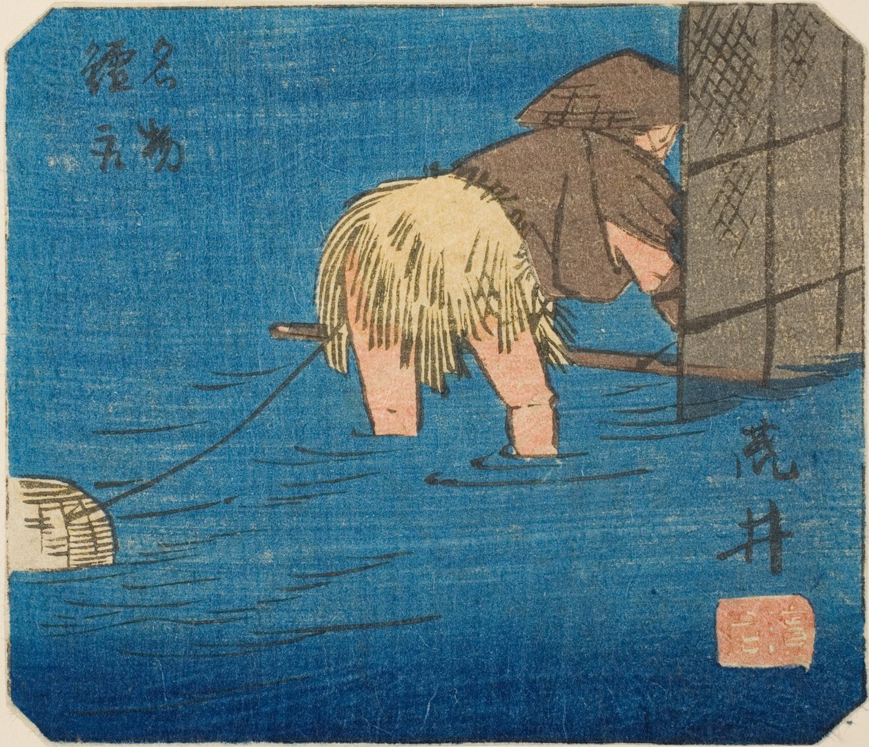 آراي ، قسم من الورقة رقم. 8 من سلسلة "القواطع من ثلاث وخمسين محطة (Gojusan tsugi harimaze)" بواسطة Utagawa Hiroshige