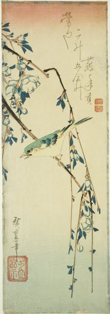 الدخلة بوش على فرع البرقوق بواسطة Utagawa Hiroshige