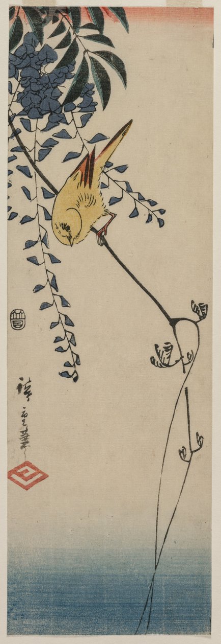 الكناري والستارية بواسطة Utagawa Hiroshige