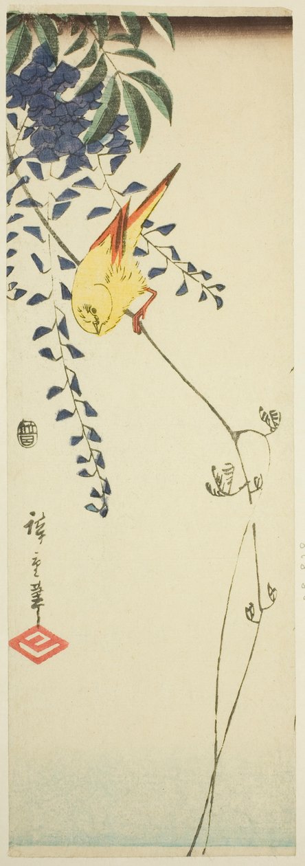 الكناري والستارية بواسطة Utagawa Hiroshige