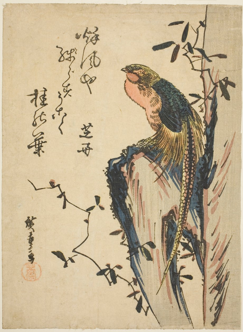 الدراج الذهبي بواسطة Utagawa Hiroshige