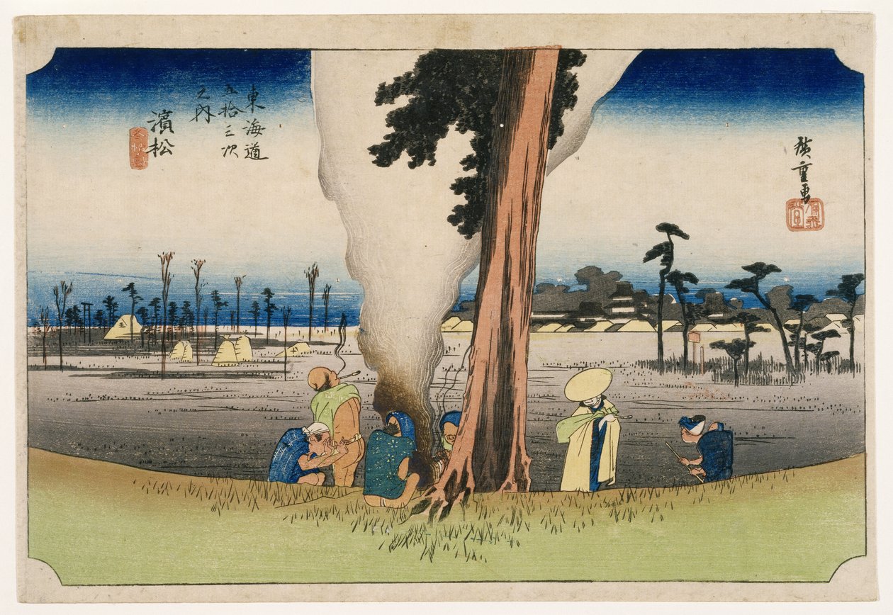 هاماماتسو ، من ثلاثة وخمسين محطة على طريق توكايدو السريع ، c.1834 (طباعة ملونة بالألواح الخشبية) بواسطة Utagawa Hiroshige