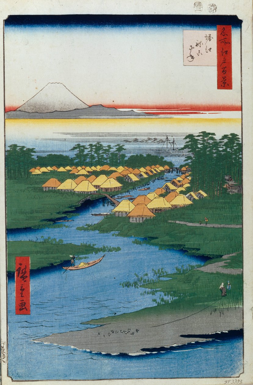 هوري ونيكوزان مائة مشاهدة شهيرة لإيدو ، 1856-1858 بواسطة Utagawa Hiroshige