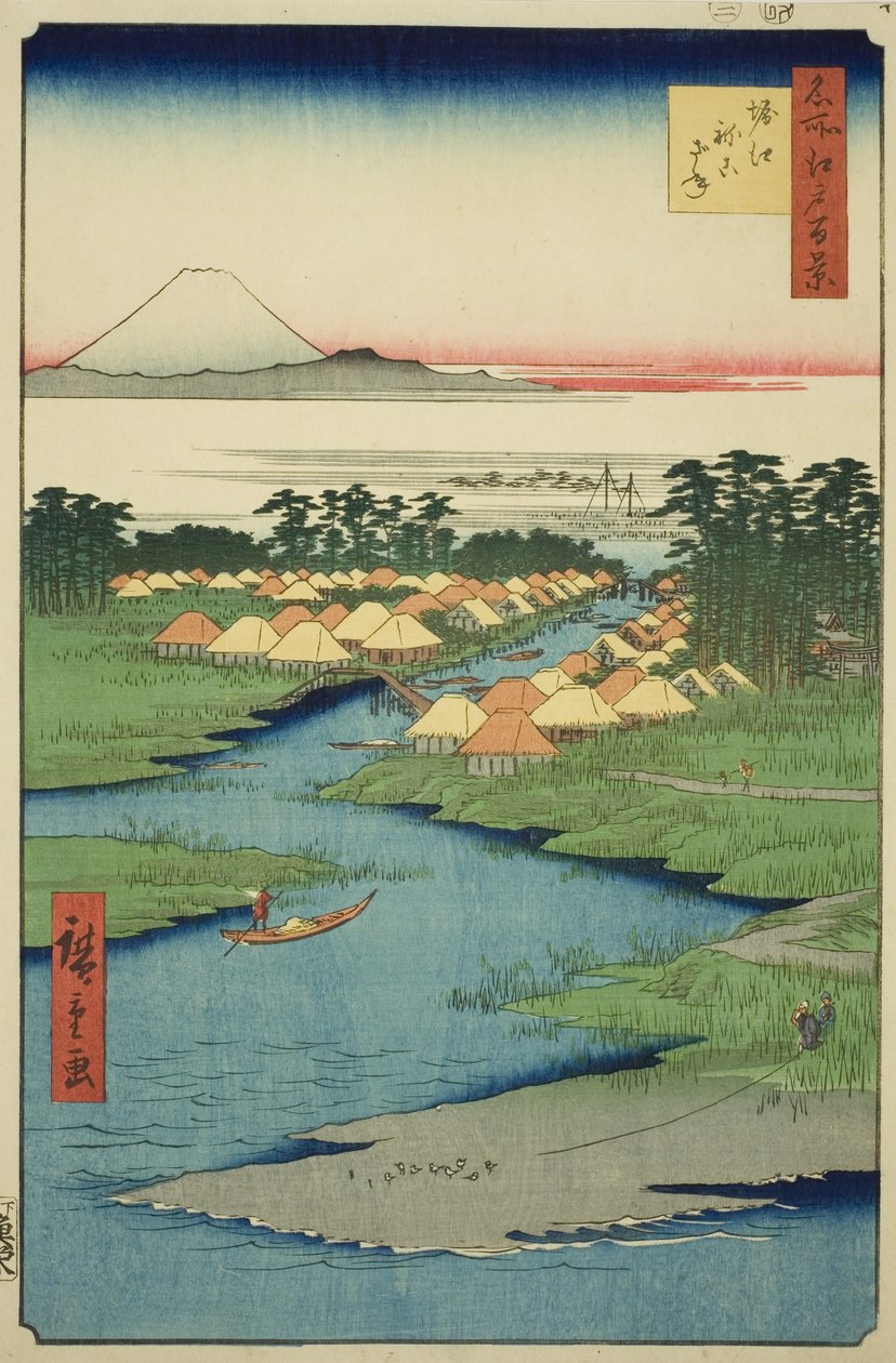 هوري ونيكوزان ، من مسلسل "مائة منظر مشهور لإيدو (ميشو إيدو هياكي)" بواسطة Utagawa Hiroshige