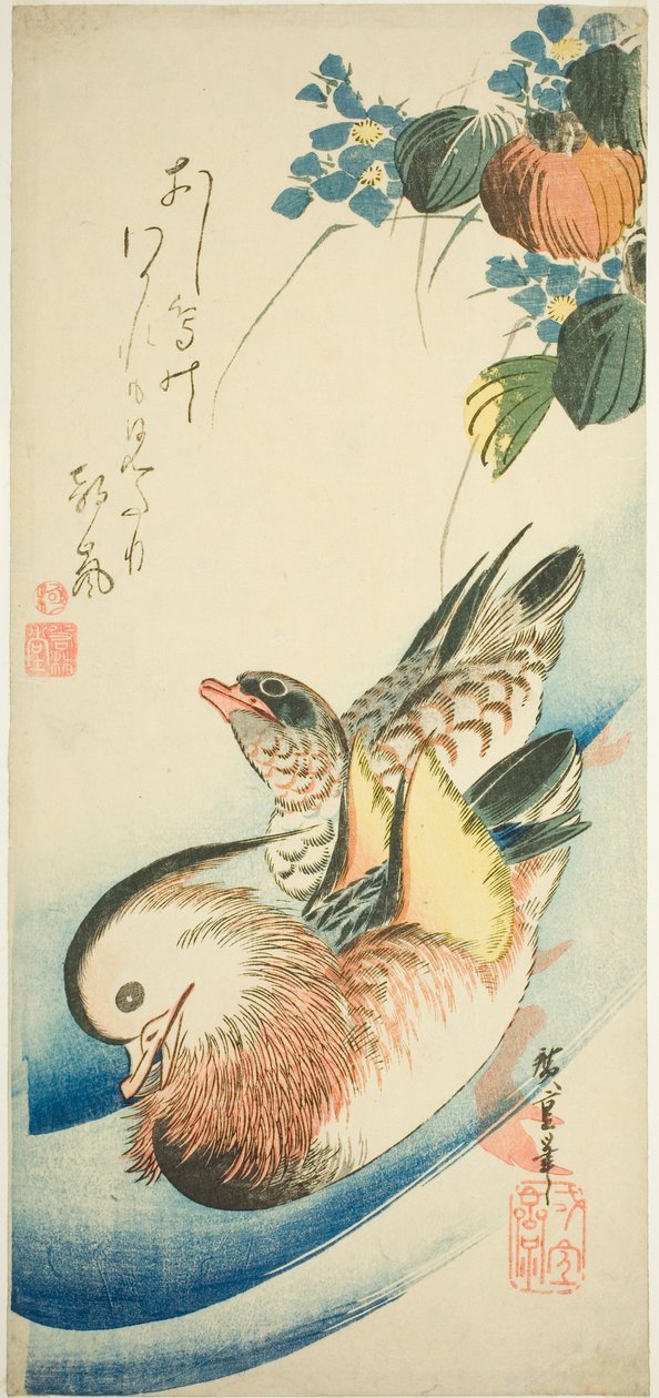 بط الماندرين بواسطة Utagawa Hiroshige