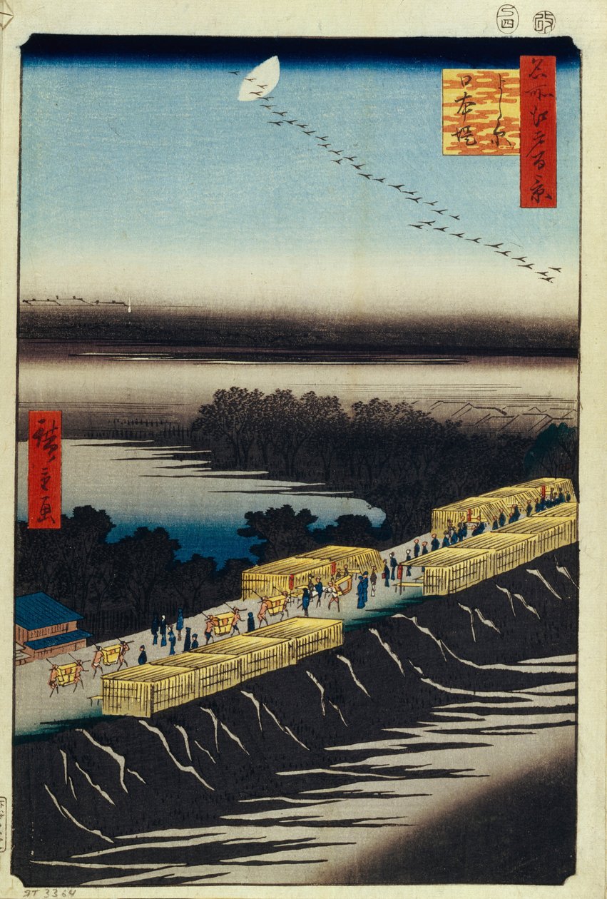 نيهون إمبانكمنت ويوشيوارا مائة مشاهدة شهيرة لإيدو ، 1856-1858 بواسطة Utagawa Hiroshige