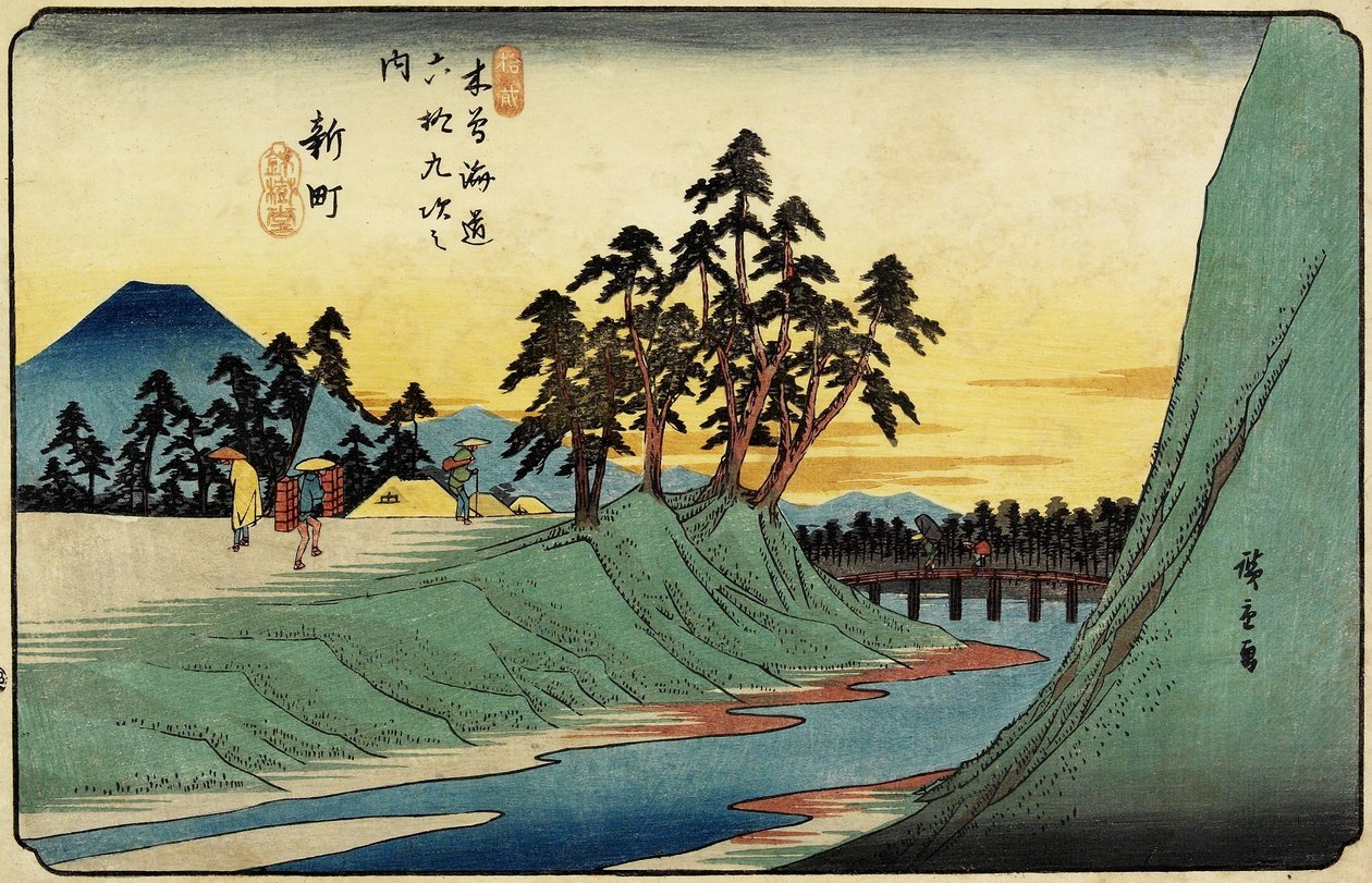 رقم 12 شينماتشي ، 1830-1844 بواسطة Utagawa Hiroshige
