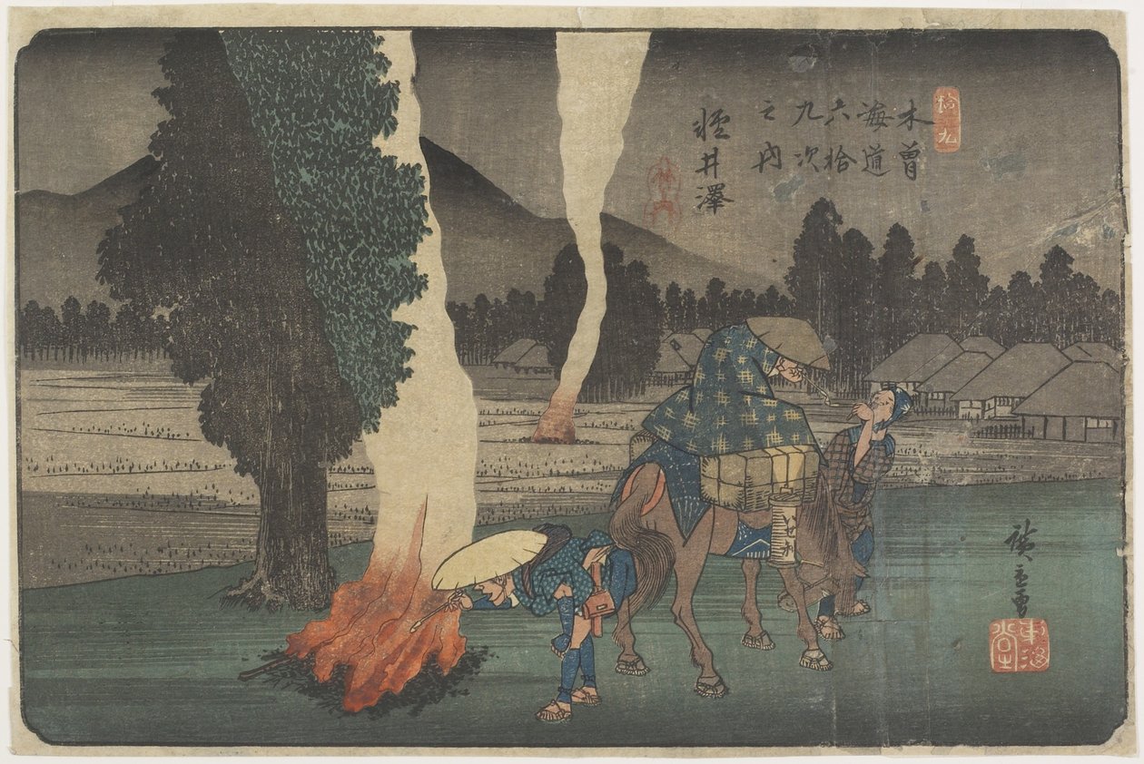 رقم 19 كارويزاوا ، 1830-1844 بواسطة Utagawa Hiroshige