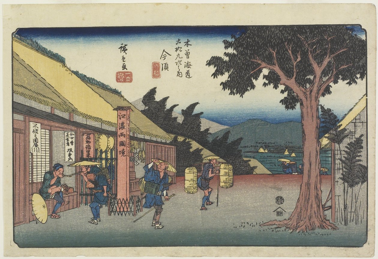 رقم 60 إيمازو ، 1830-1844 بواسطة Utagawa Hiroshige