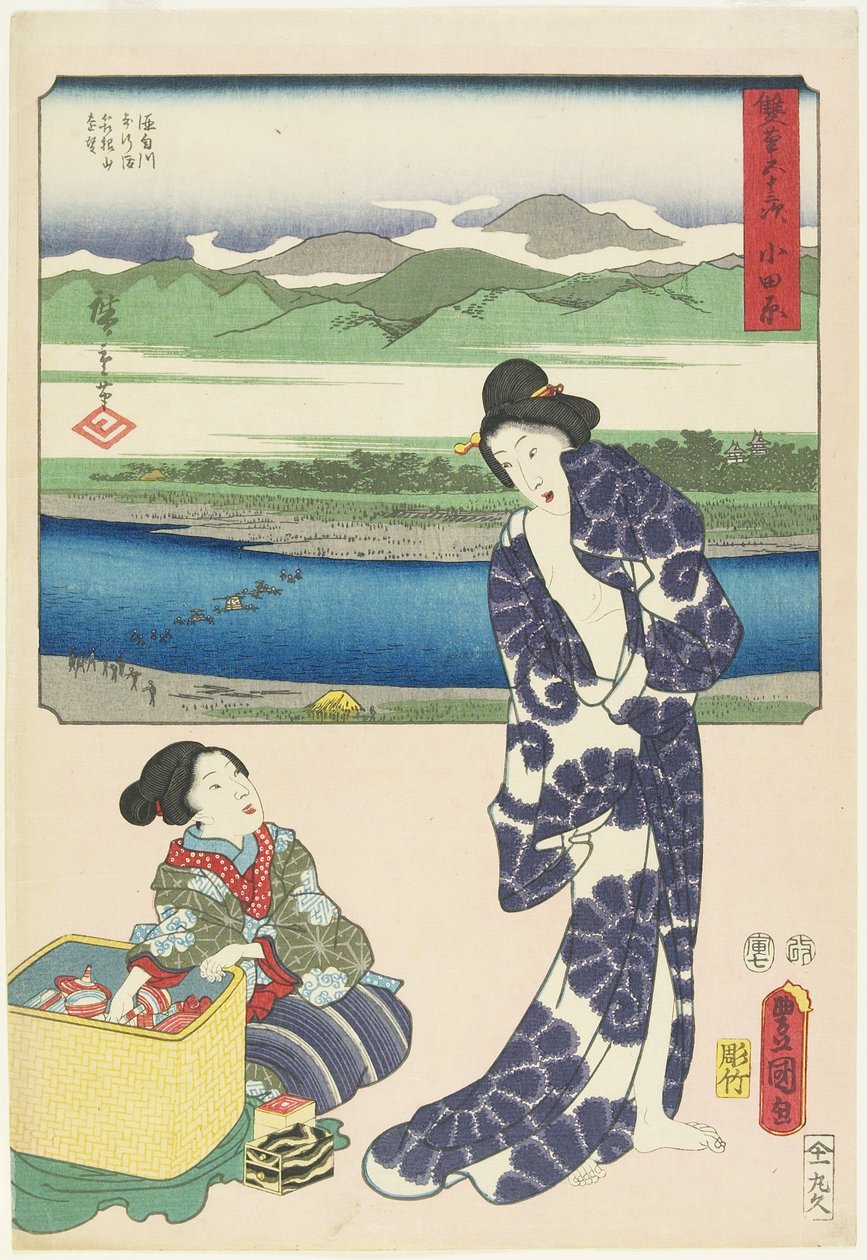 أوداوارا ، يوليو 1854 بواسطة Utagawa Hiroshige