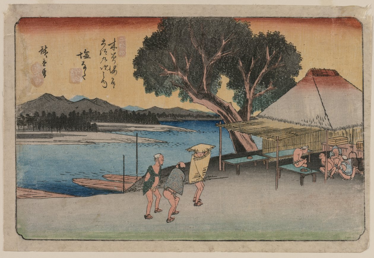 تسع وستون محطة من طريق كيسو السريع: شيوناتا بواسطة Utagawa Hiroshige