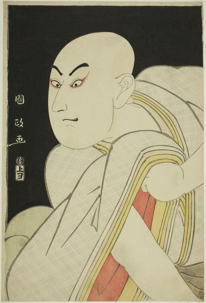الممثل Sawamura Sojuro lll بدور الكاهن العلماني كيوموري بواسطة أوتاغاوا كونيماسا