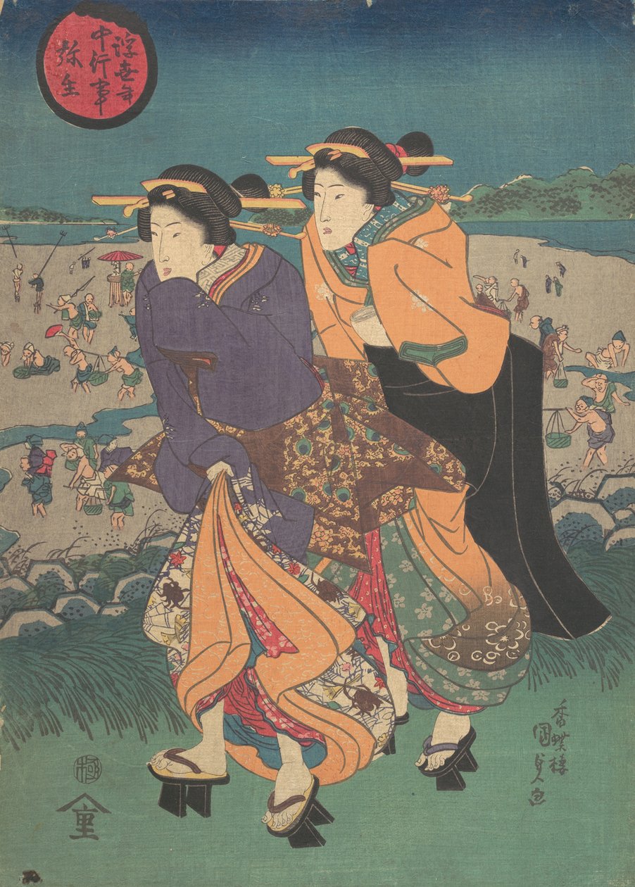 الحدث السنوي - الشهر الثالث من Ukiyo nenju gyoji: Yayoi ، منتصف القرن التاسع عشر ، منتصف القرن التاسع عشر. بواسطة أوتاغاوا كونيسادا