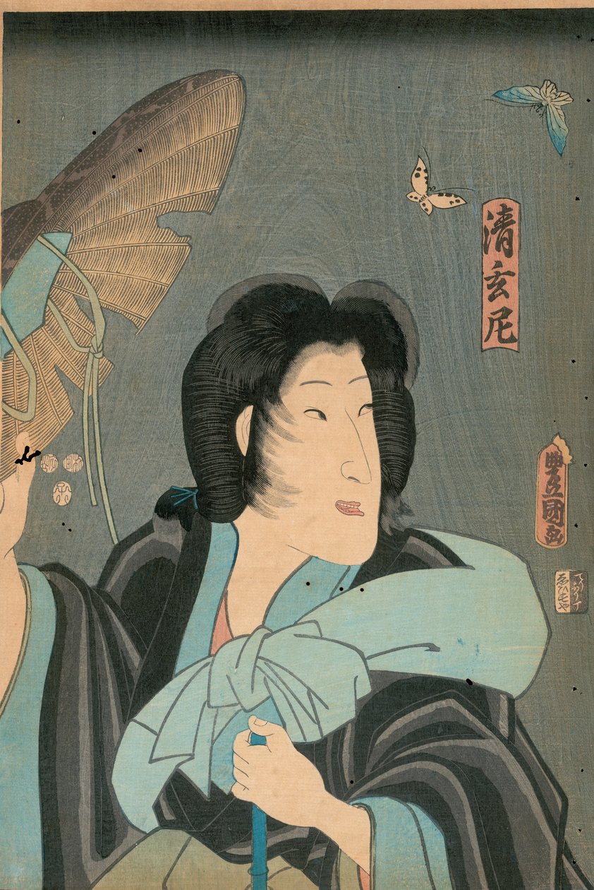Poet and butterfly, published by Otaya Takichi بواسطة أوتاغاوا كونيسادا