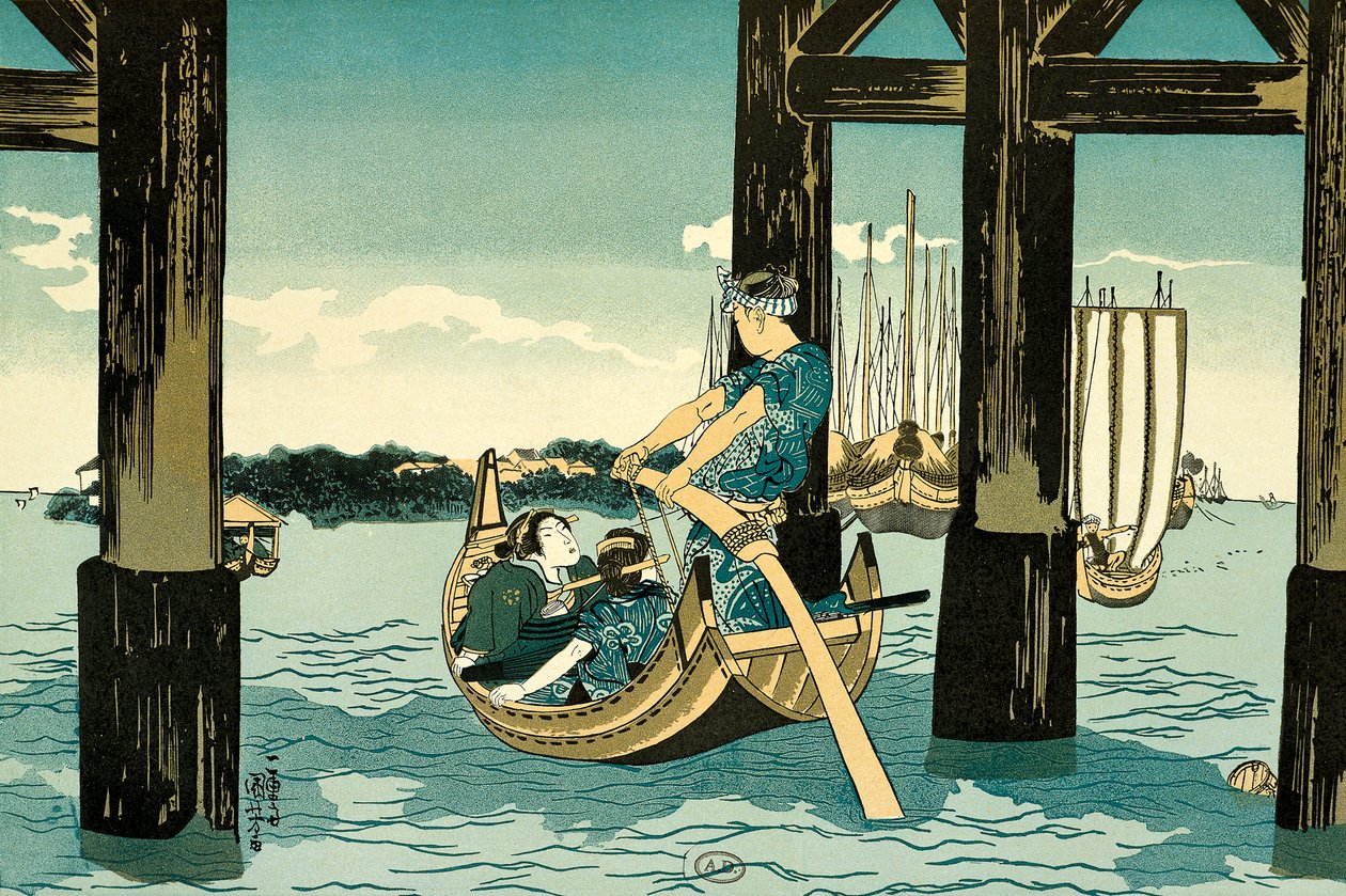 رحلات القوارب بواسطة Utagawa Kuniyoshi