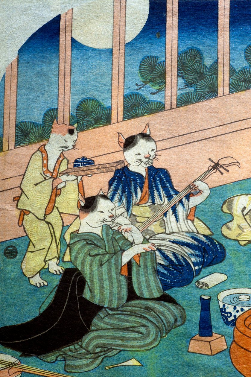 روت كات ، ج. 1843 بواسطة Utagawa Kuniyoshi