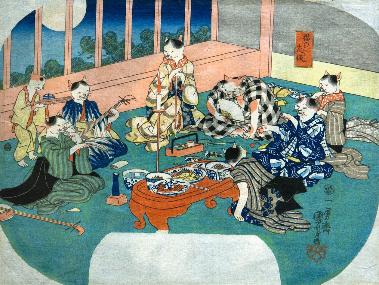 نيكو نو سكاري 1843 بواسطة Utagawa Kuniyoshi
